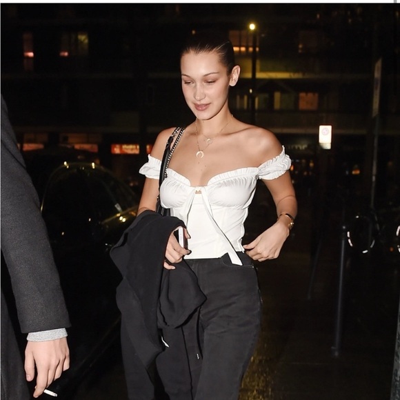 I.AM.GIA Tops - I.AM.GIA Naomi Corset Blush Pastel Pink Crop Top Bustier Bow Ruffle Trim Top S